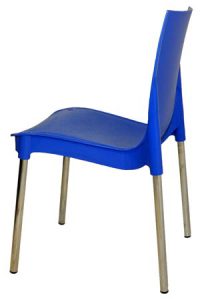 Синий пластиковый стул Рич для кафе